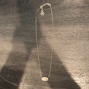 Kendra Scott Elisa Gold Necklace Iridescent Drusy